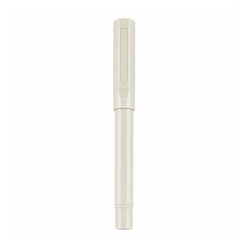 Jinhao 62 Creamy White Plastic Fountain Pen — Fine Nib, Converter