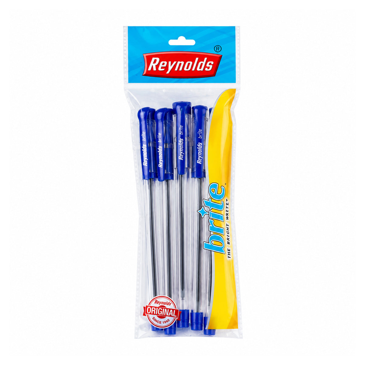 Reynolds Brite Ballpoint Pen — Blue Ink (Pack of 2)