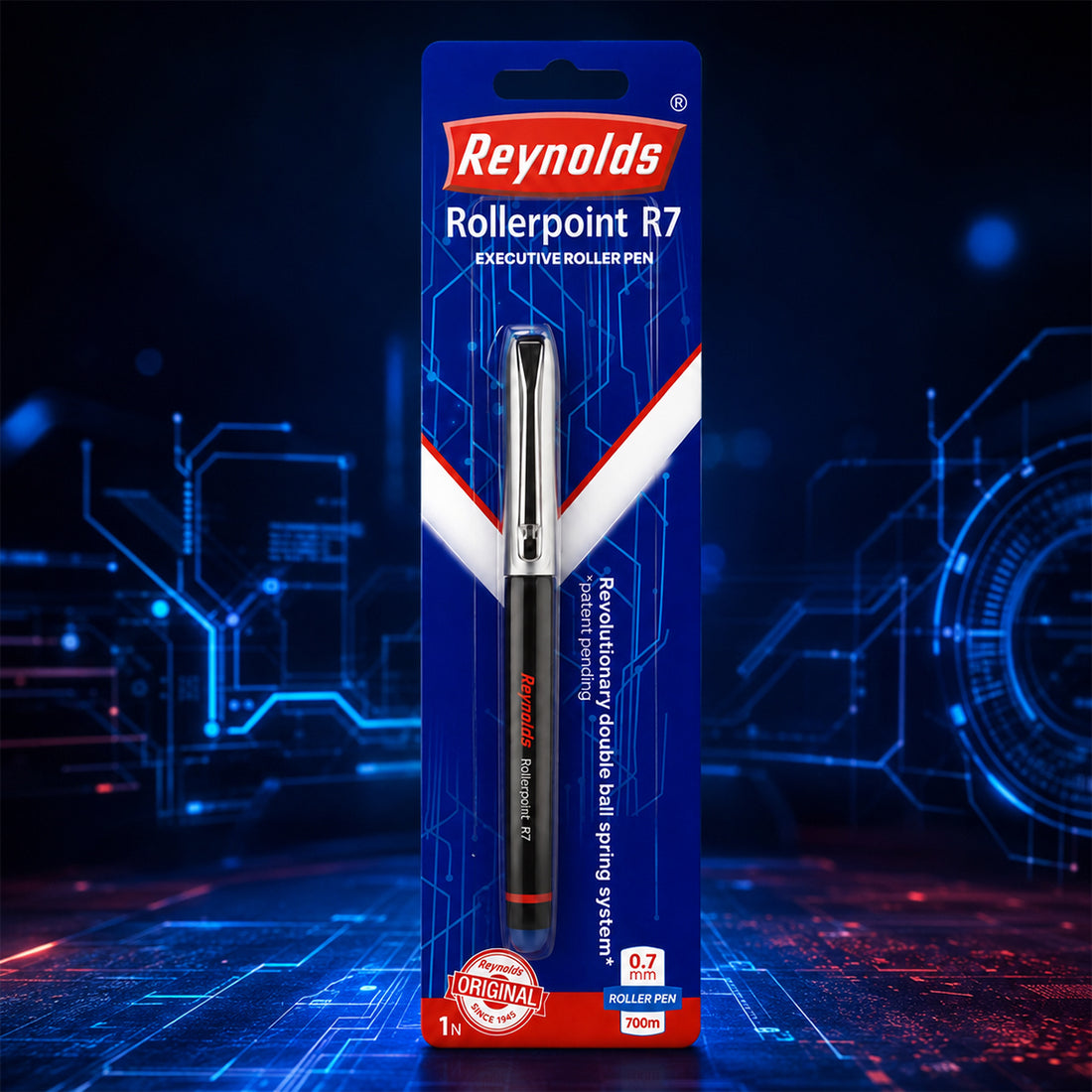 Reynolds Rollerpoint R7 Executive Roller Pen – Blue Ink