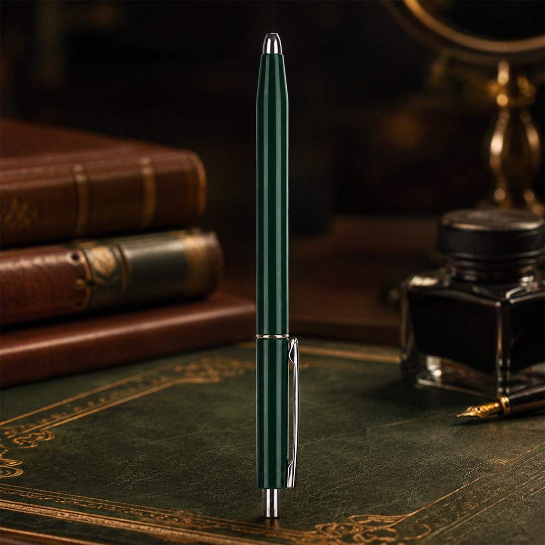 Reynolds Jetter Classic Ball Pen Set of 2 – Green Body, Blue Ink
