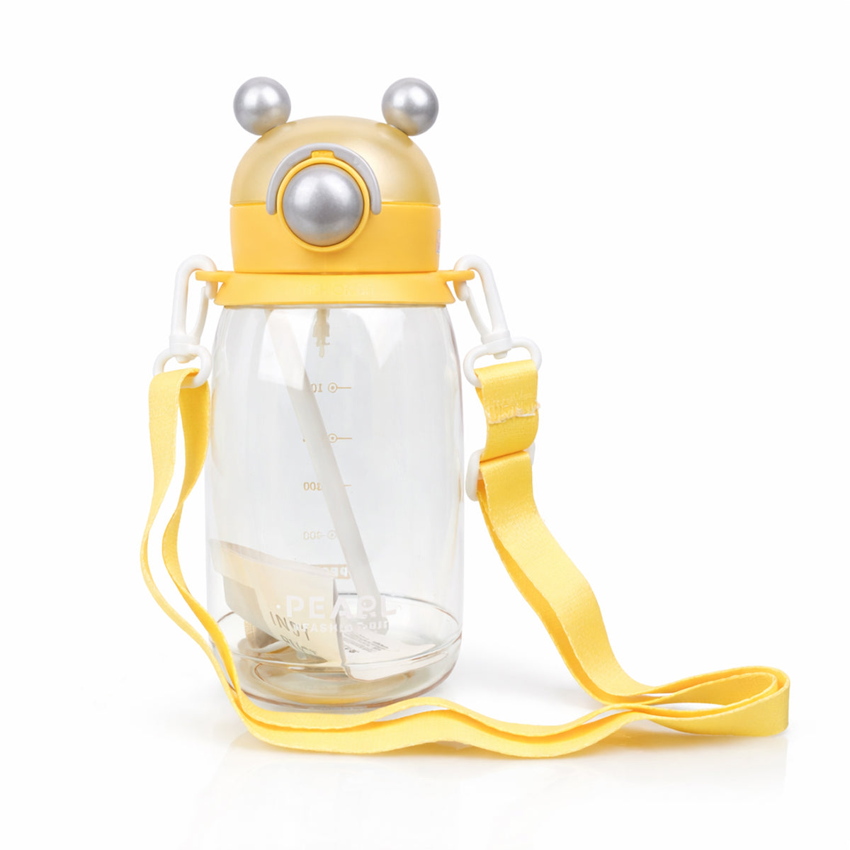 The Writershub Pearl Straw 1300ml Reusable Plastic Water Bottle