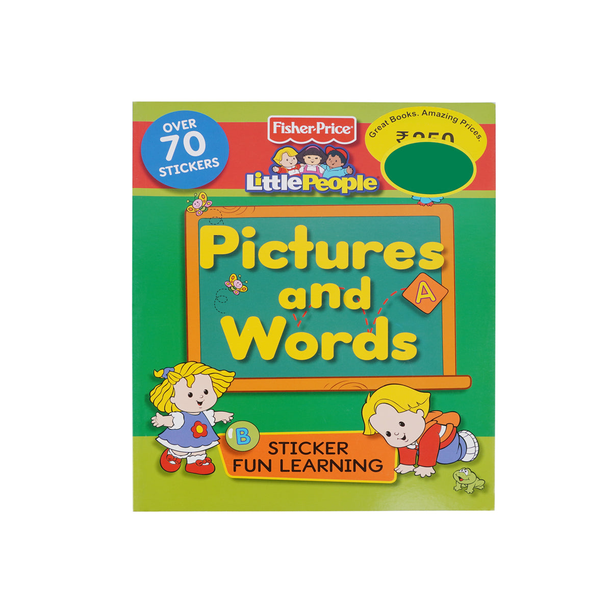 Fisher-Price Little People Pictures and Words Sticker Fun Learning Book