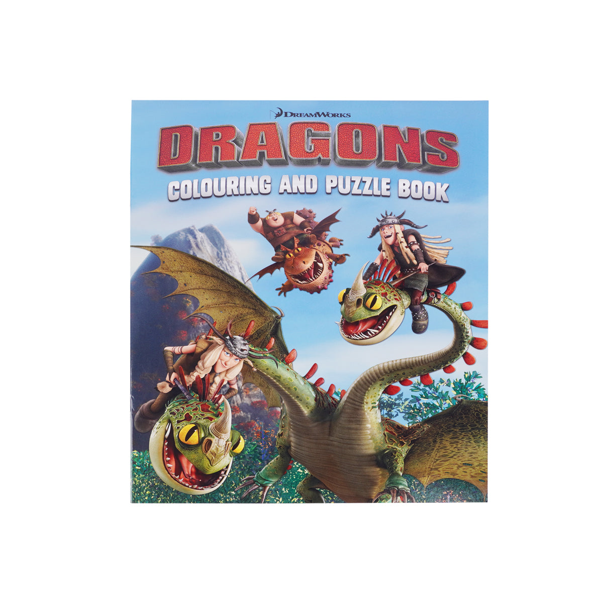 Dragons Colouring and Puzzle Book – Kids Activity Paperback