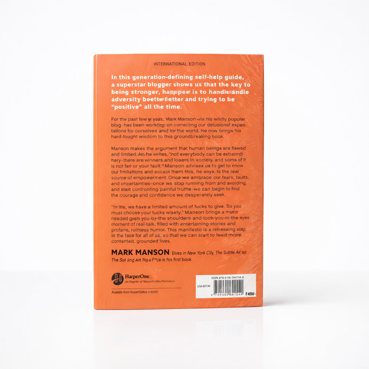 The Subtle Art of Not Giving a F*ck by Mark Manson – Bestselling Self-Help & Motivational Book