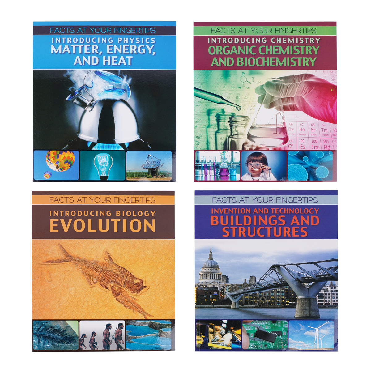 Facts at Your Fingertips: Fascinating Science Series (4-Book Collection) – Hardcover STEM Learning Box Set
