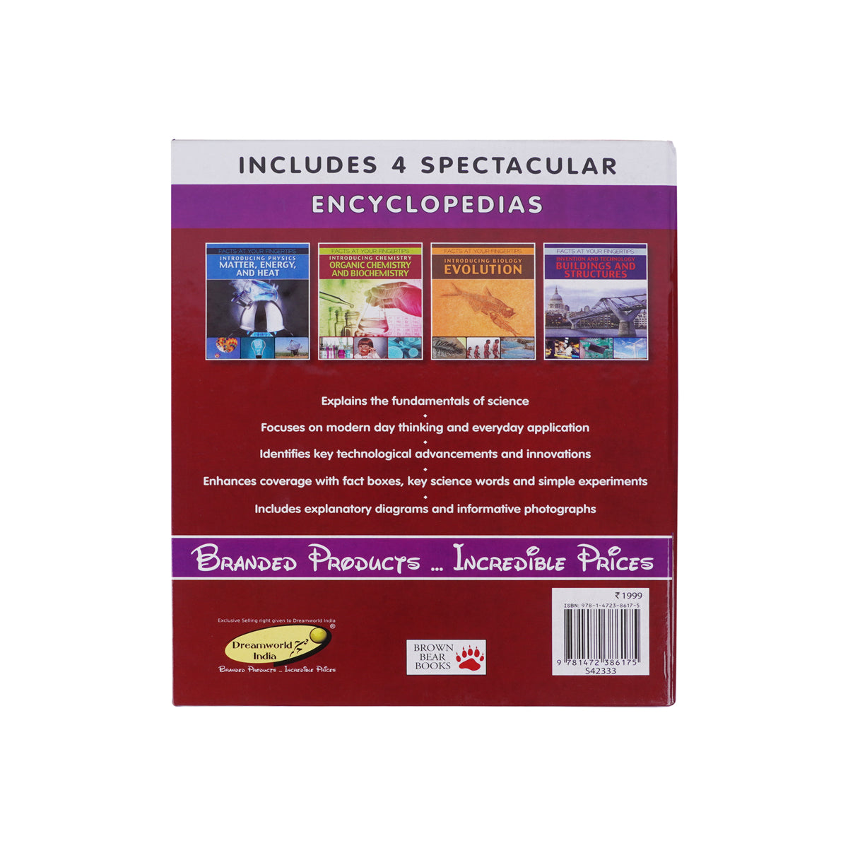 Facts at Your Fingertips: Fascinating Science Series (4-Book Collection) – Hardcover STEM Learning Box Set