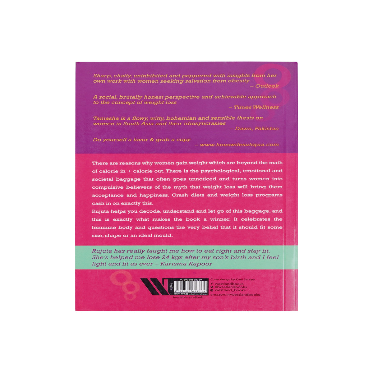 Women and the Weight Loss Tamasha by Rujuta Diwekar Paperback Lifestyle & Health Book