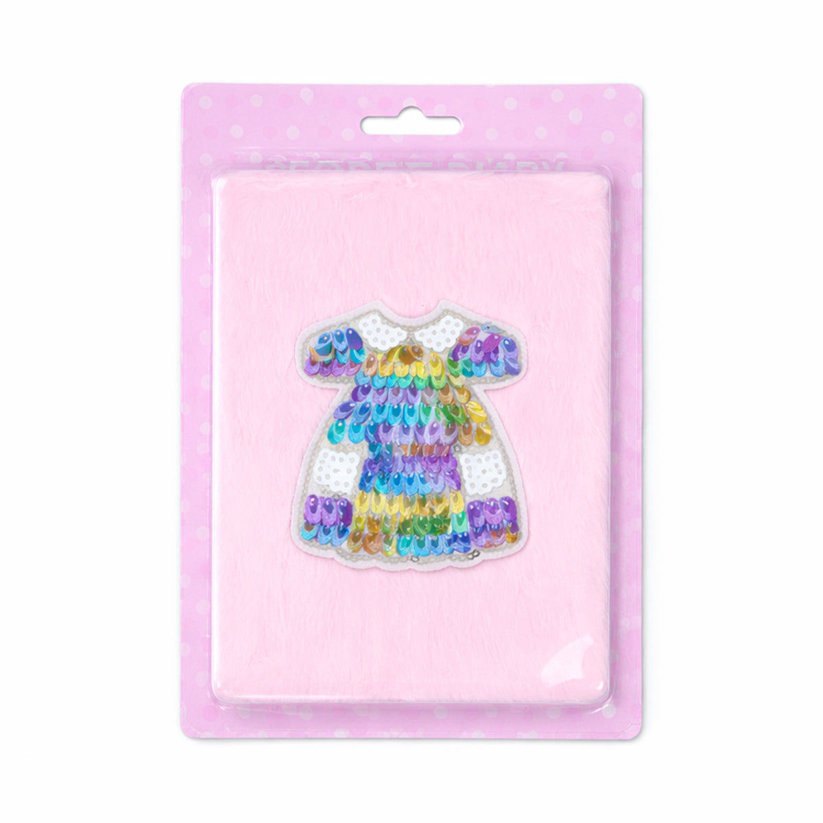 The Writershub Pastel Pink Sequin Dress Design Notebook (18.2cm)