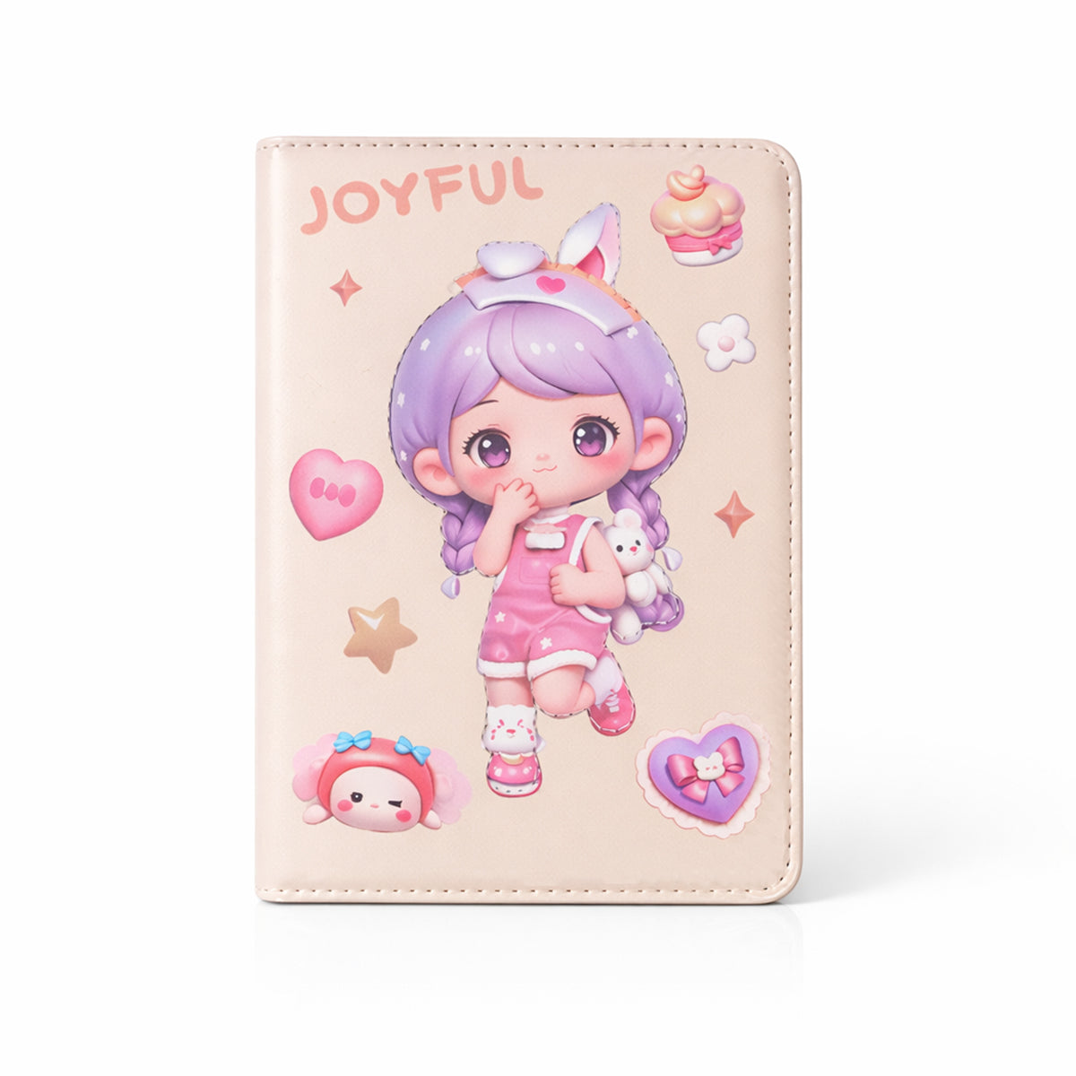 Kawaii-Style 3D Soft-Touch Journal – Squishy Embossed Premium Diary