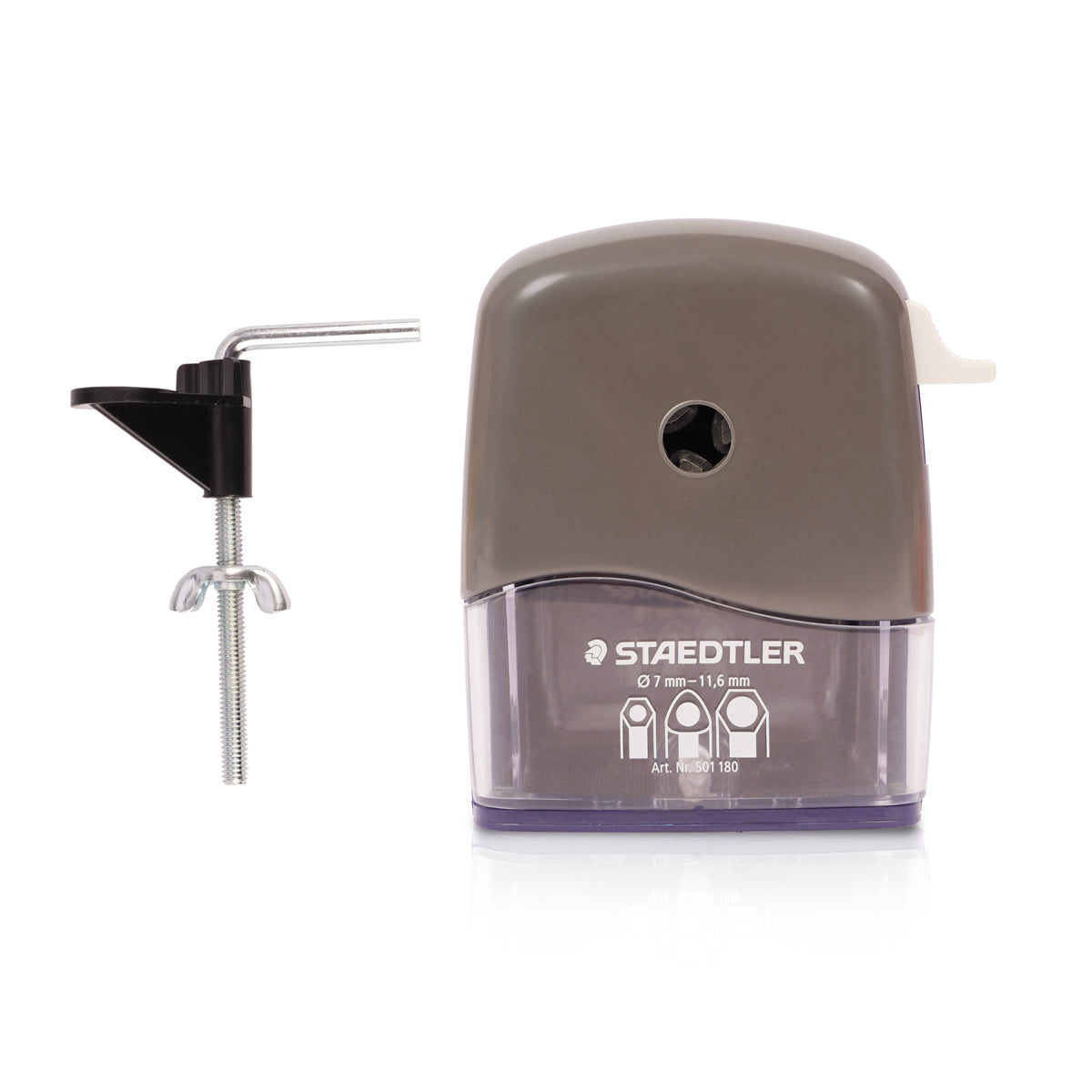 Staedtler Mars Rotary Pencil Sharpener – Manual Desk Clamp