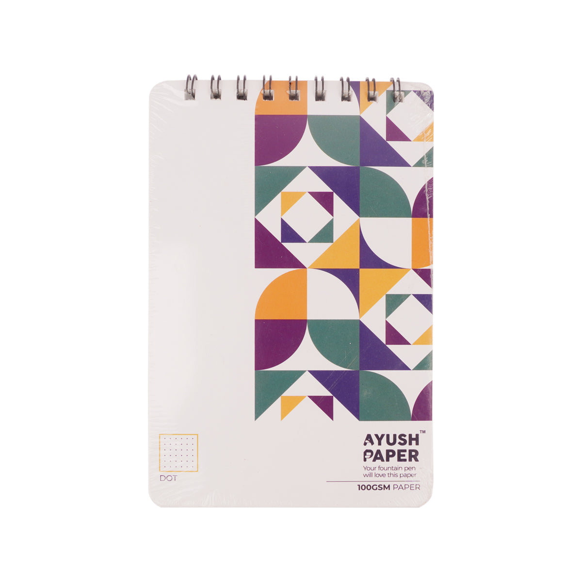 Ayush Paper A5 Dot Wiro Notebook – 100 GSM, 50 Pages