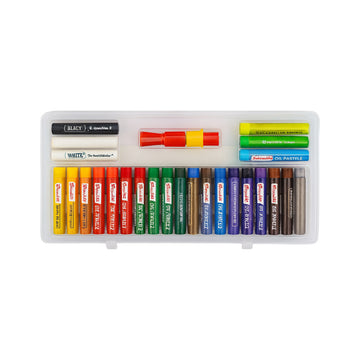 Love - Art Super Smooth 25 Oil Pastels Vibrant Colours Set
