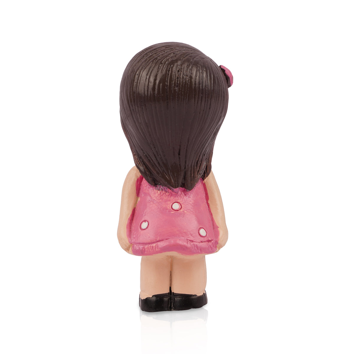 Romantic Couple Mini Figurine – White & Pink Polyresin (8.5 cm)