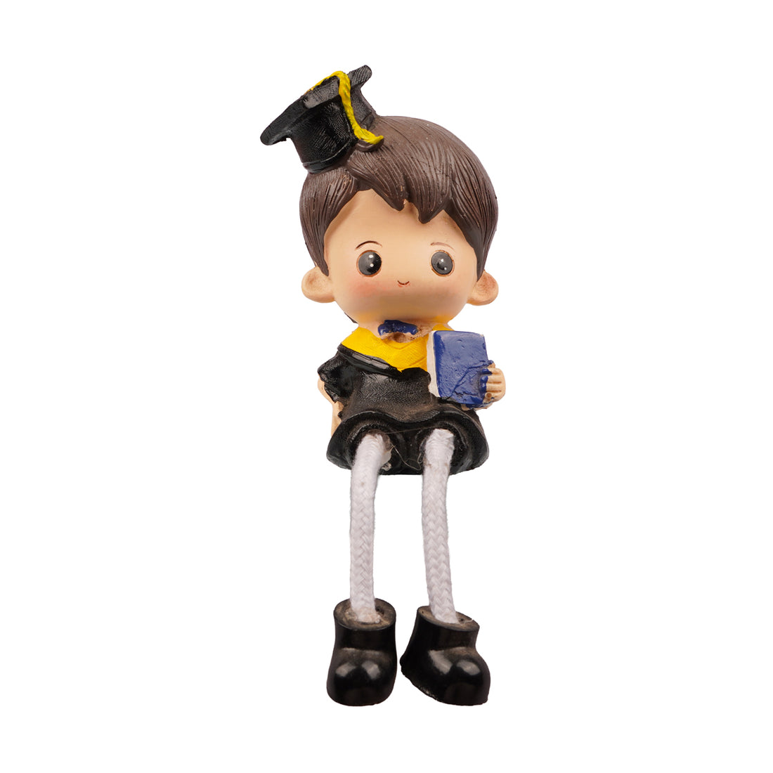 Graduation Decor Figurines (Black) – Boy & Girl Set