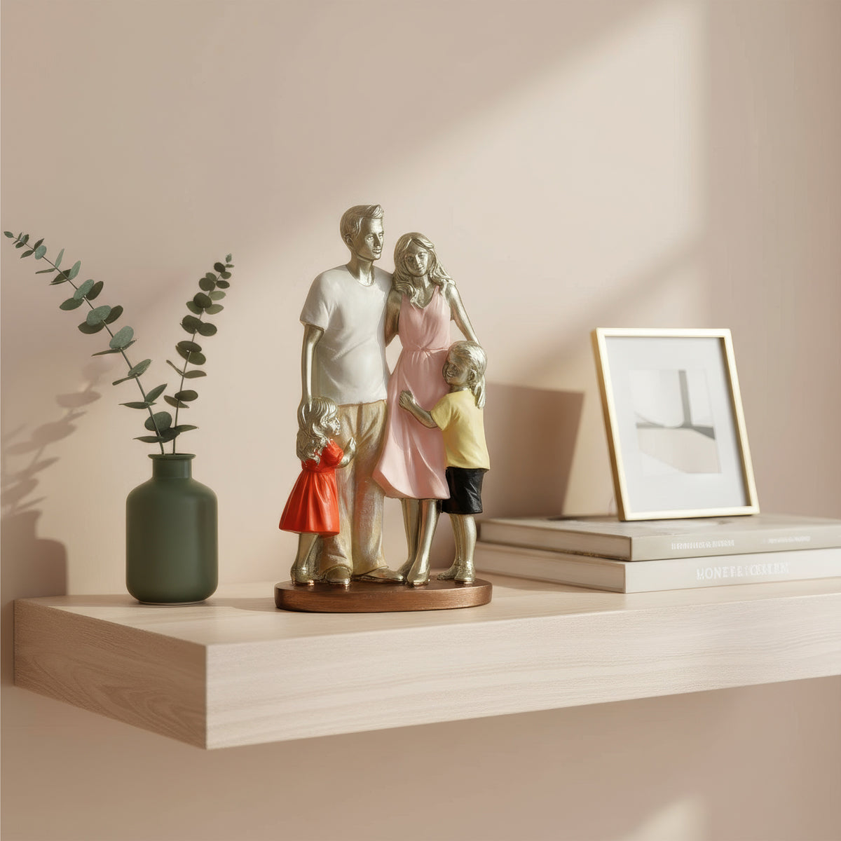 The WritersHub Family Showpiece – Mother Father Child Polyresin Statue
