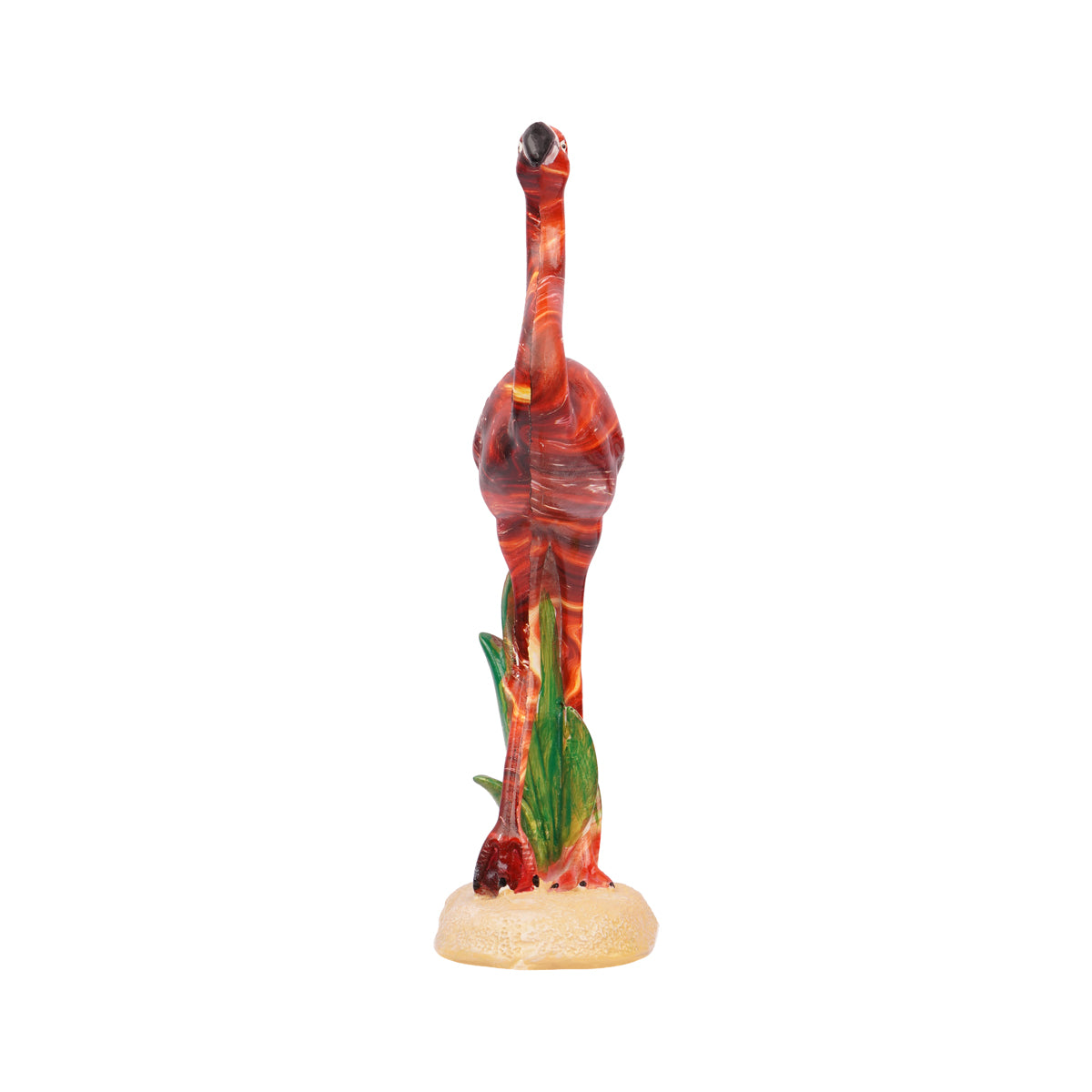 Glossy Red Flamingo Statue – Polyresin Decorative Showpiece for Home & Office