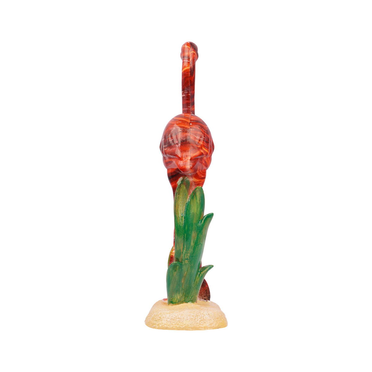 Glossy Red Flamingo Statue – Polyresin Decorative Showpiece for Home & Office
