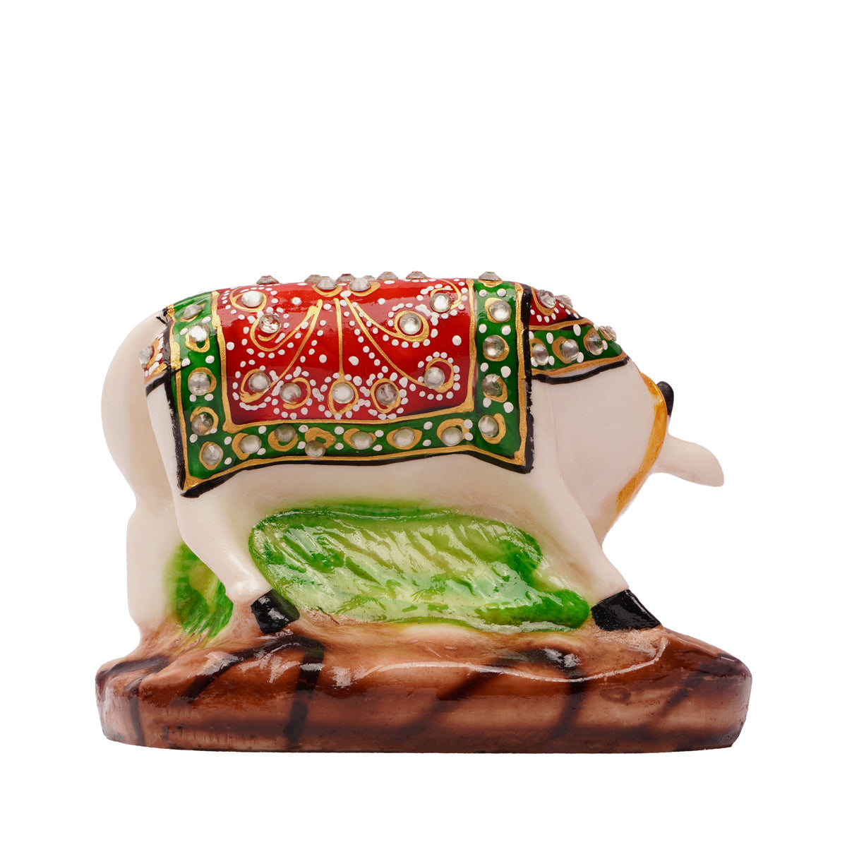 Decorative Cow and Calf Polyresin Showpiece Statue – Kamadhenu Symbol