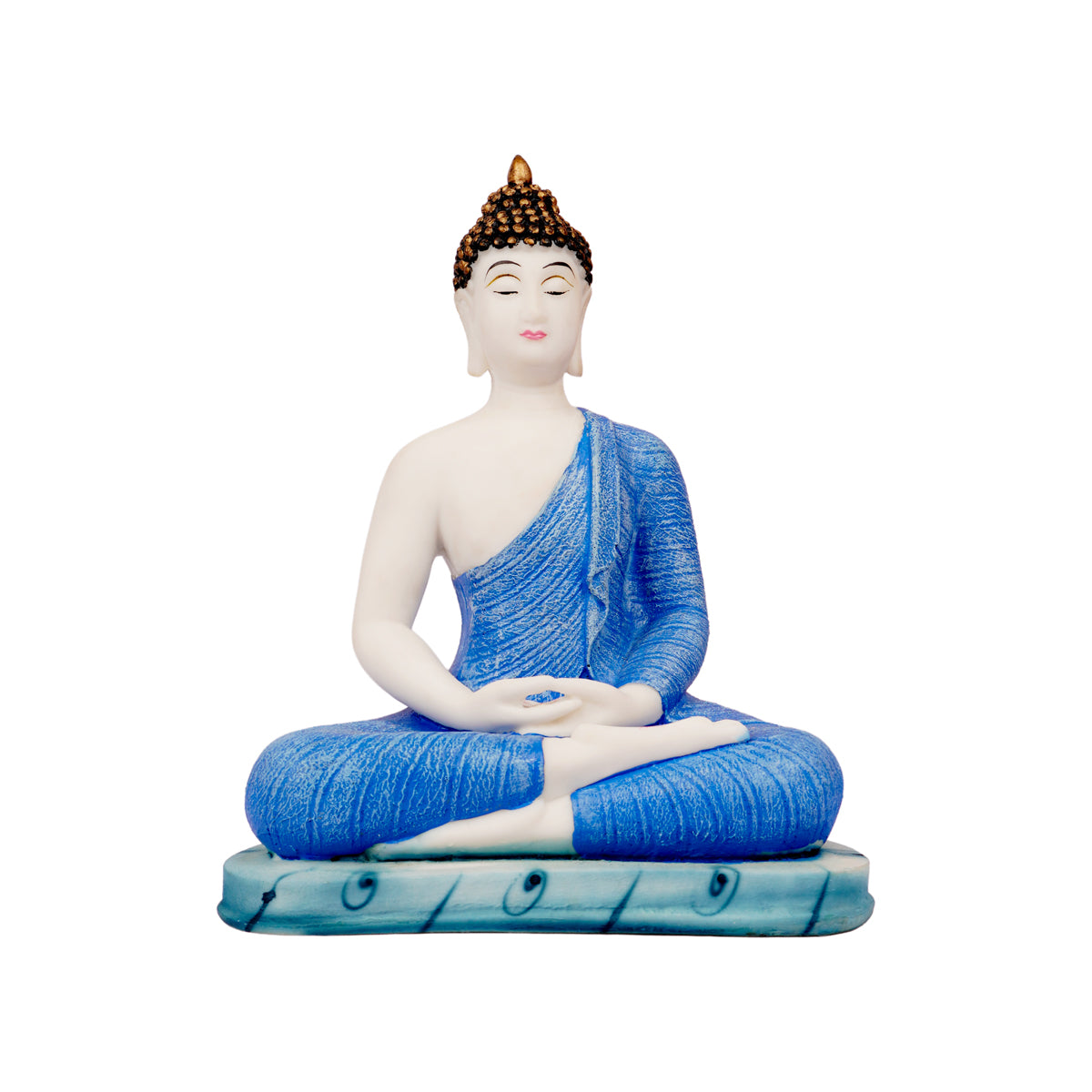 The WritersHub Buddha in Dhyana Mudra Statue – Polyresin Meditation Idol