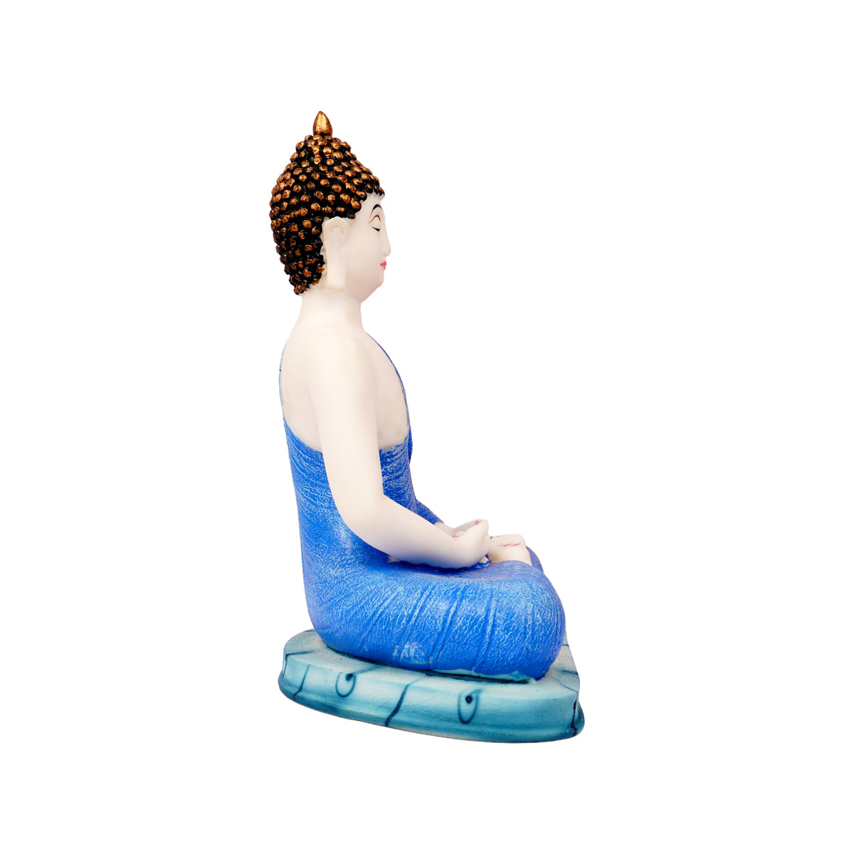 The WritersHub Buddha in Dhyana Mudra Statue – Polyresin Meditation Idol