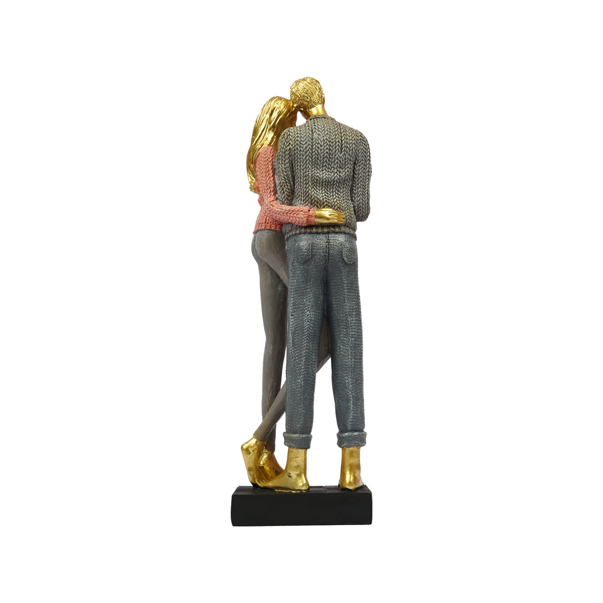The WritersHub Golden Family Love Bond Showpiece – Polyresin Decorative Statue