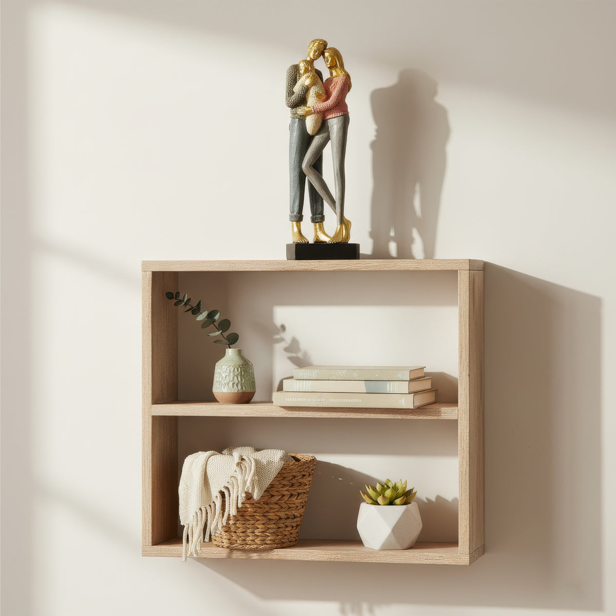 The WritersHub Golden Family Love Bond Showpiece – Polyresin Decorative Statue