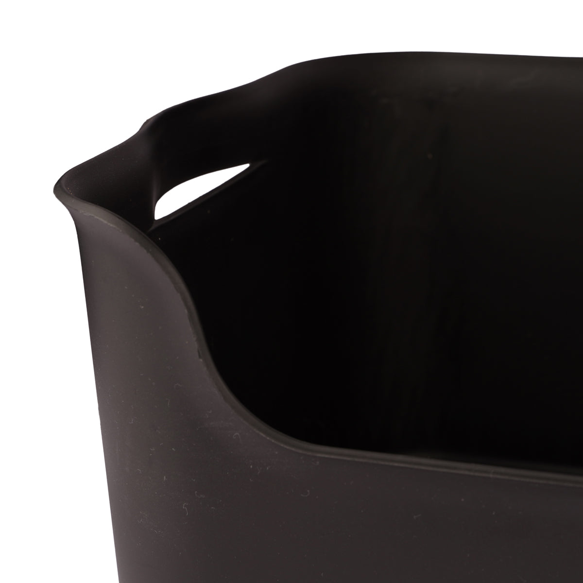 Stash Stackable Lidded Plastic Storage Bins – 3 Pcs Set (Black)