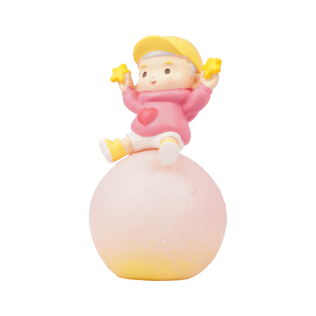 Star Boy Sitting on Moon LED Night Lamp – Multicolour