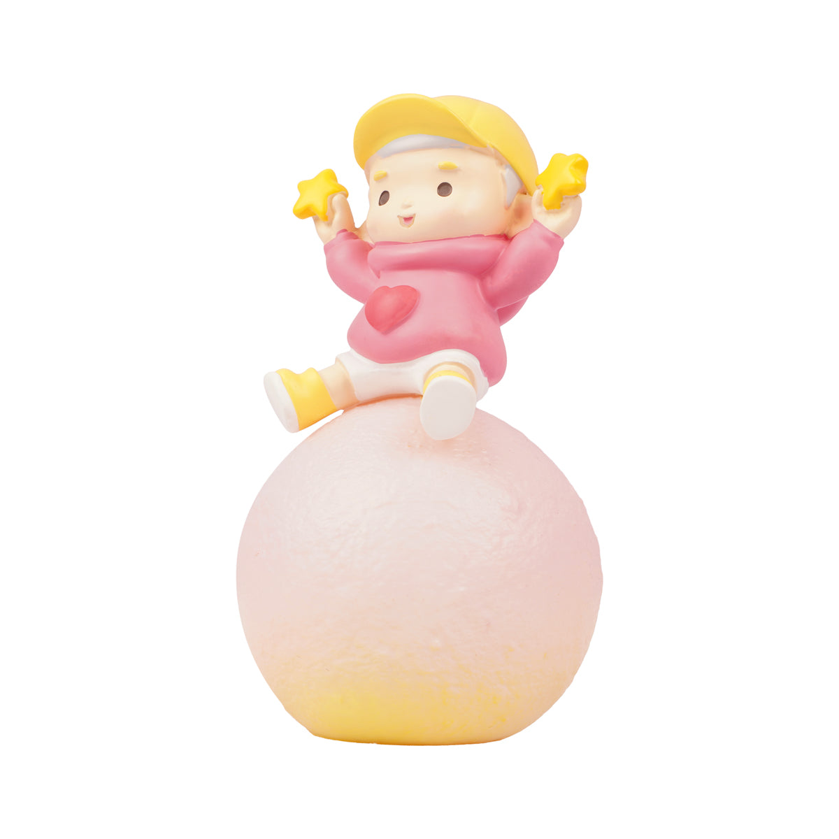 Star Boy Sitting on Moon LED Night Lamp – Multicolour