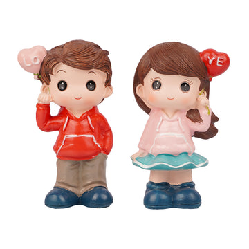 Pair of Cute Couple Figurines | Showpiece for Table & Shelf