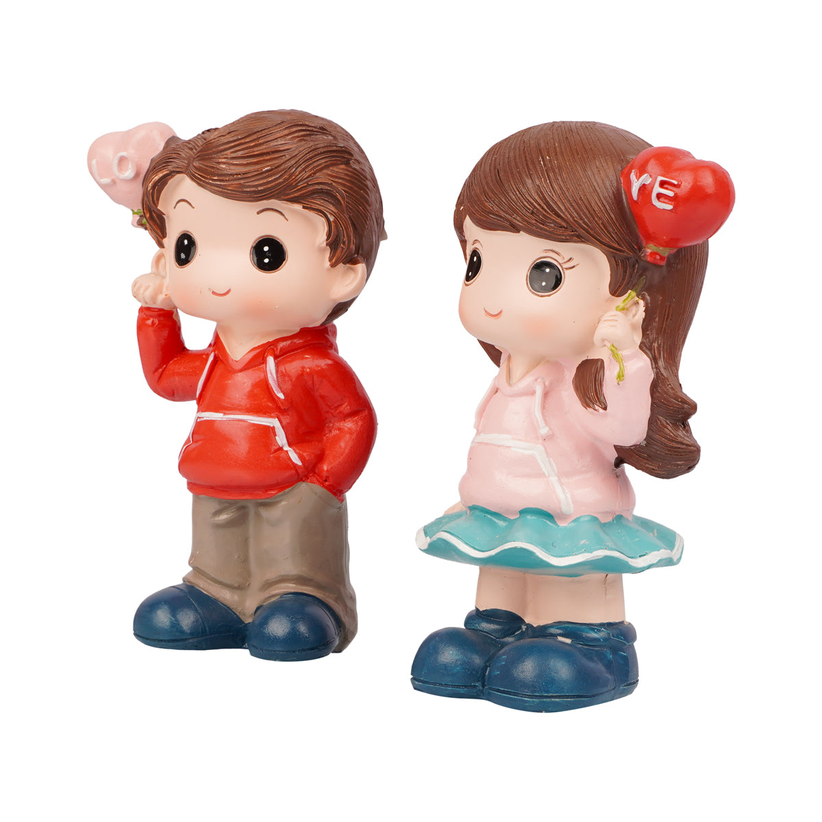 Pair of Cute Couple Figurines | Showpiece for Table & Shelf