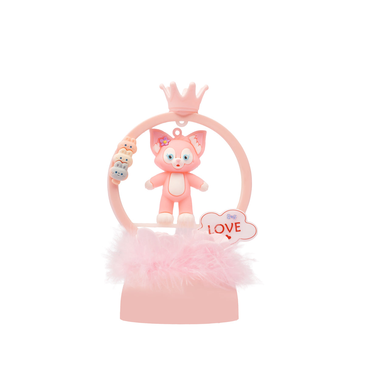 Pink Crown with Two Roses LED Love Doll – Romantic Décor