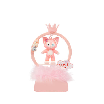 Pink Crown with Two Roses LED Love Doll – Romantic Décor