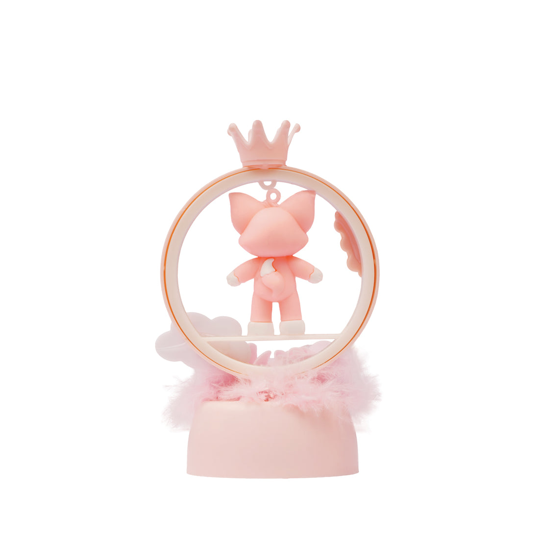 Pink Crown with Two Roses LED Love Doll – Romantic Décor