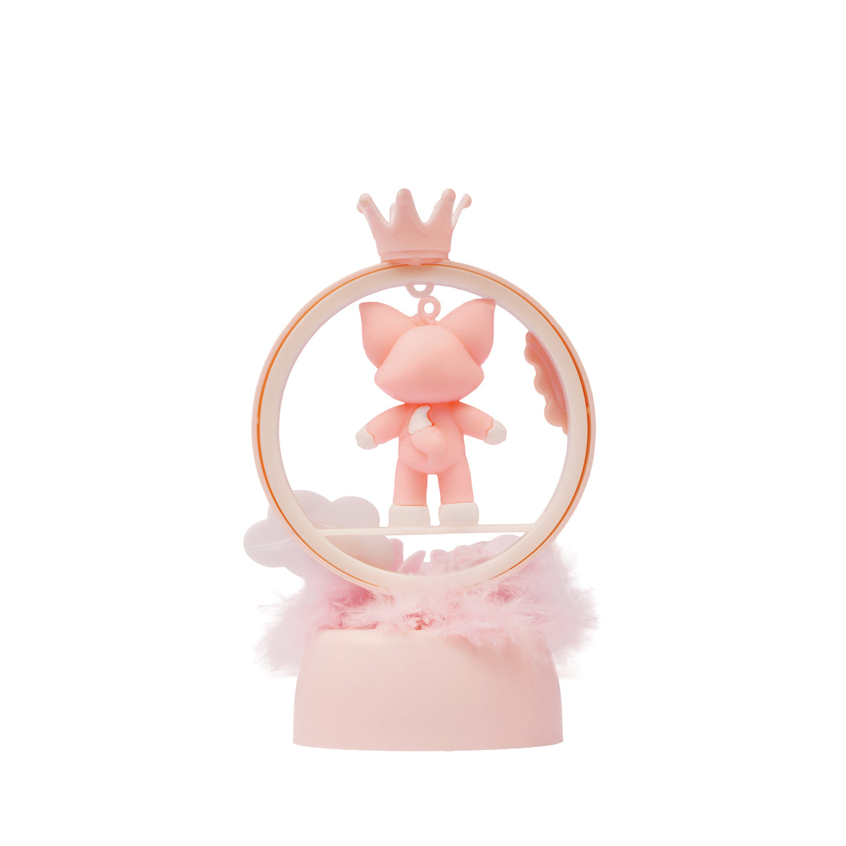 Pink Crown with Two Roses LED Love Doll – Romantic Décor