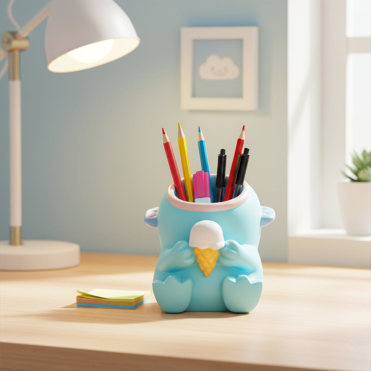 The Writershub Cartoon Fish Mouth Pen Holder Cute Desk Organizer