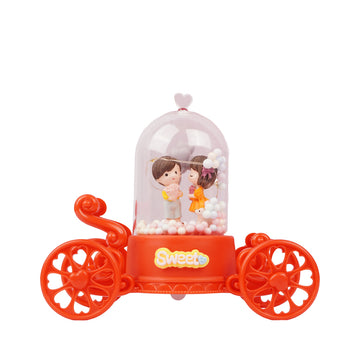 Romantic Sweet Couple Carriage Showpiece – LED Decorative Gift