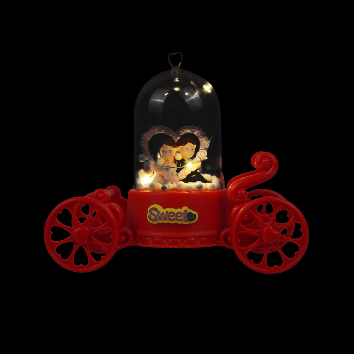 Heart Carriage Couple Showpiece – Home Decor Gift