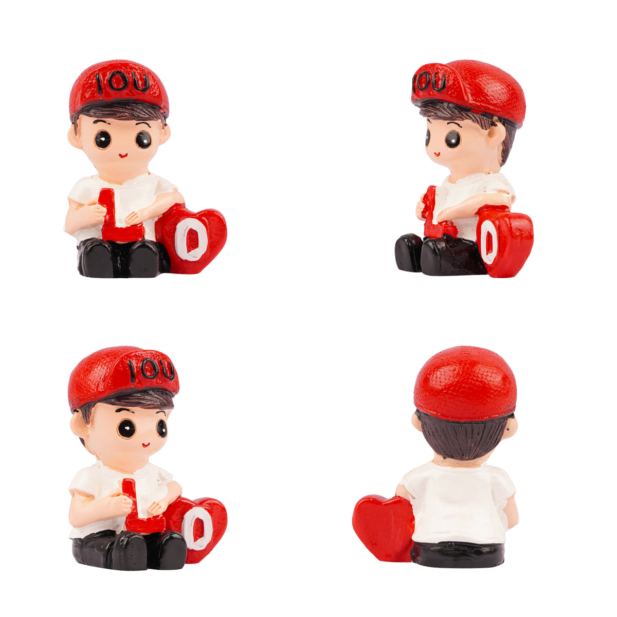 The Writershub “LOVE” Letter Miniature Figurines Showpiece Set – Resin Multicolour