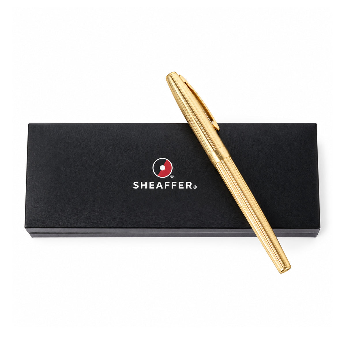 Sheaffer Sagaris Fountain Pen – Full Gold Finish, Medium Nib, Converter