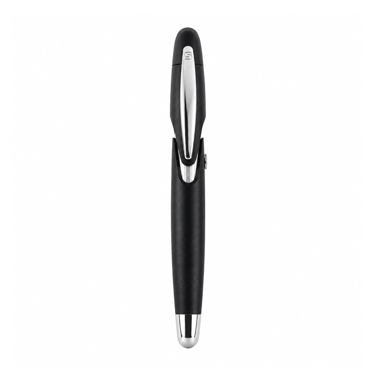 Stipula Speed Fountain Pen – Black Resin, Medium Steel Nib, Piston‑Fill
