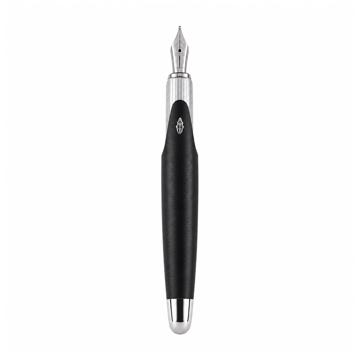 Stipula Speed Fountain Pen – Black Resin, Medium Steel Nib, Piston‑Fill