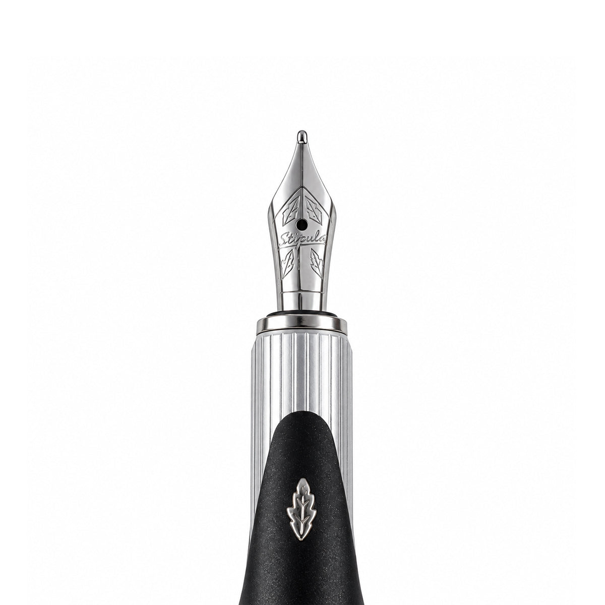 Stipula Speed Fountain Pen – Black Resin, Medium Steel Nib, Piston‑Fill
