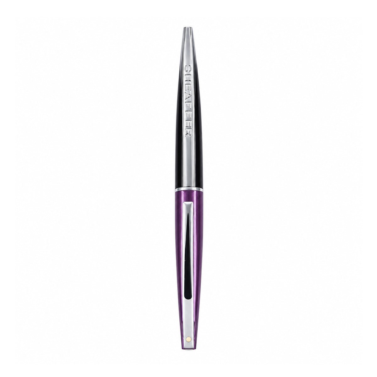 Sheaffer Taranis Twist Ballpoint Pen – Purple & Black with Chrome Trim