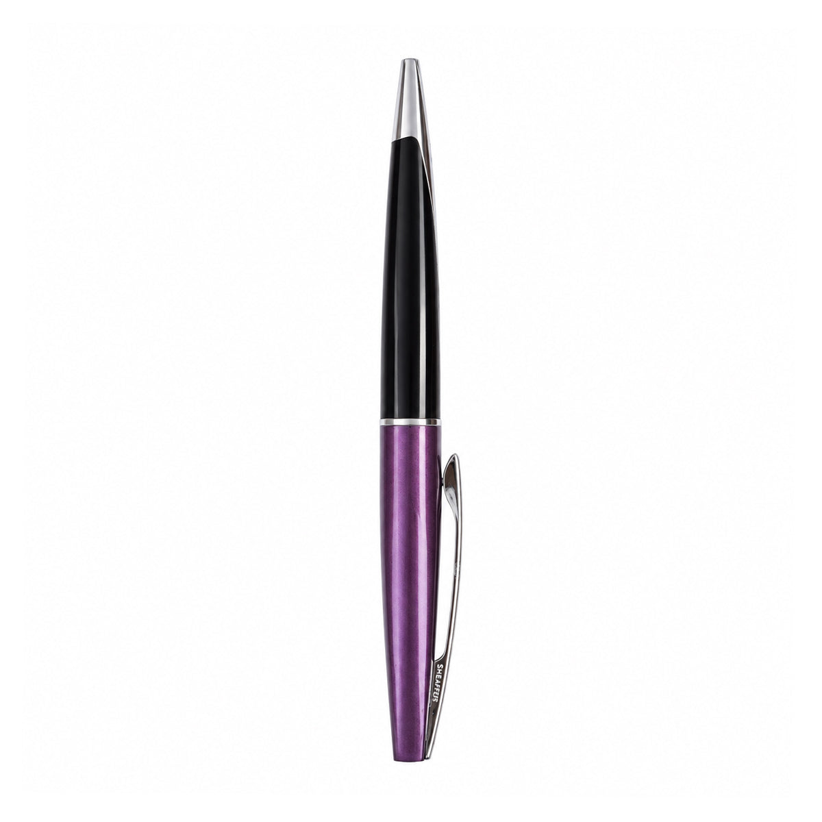 Sheaffer Taranis Twist Ballpoint Pen – Purple & Black with Chrome Trim