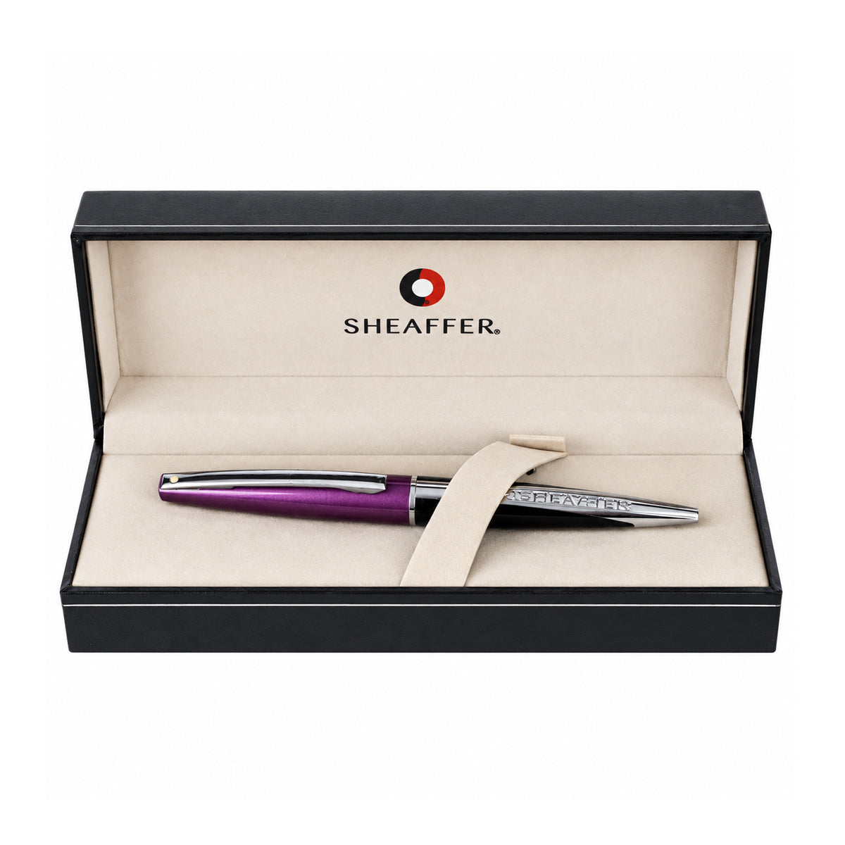 Sheaffer Taranis Twist Ballpoint Pen – Purple & Black with Chrome Trim