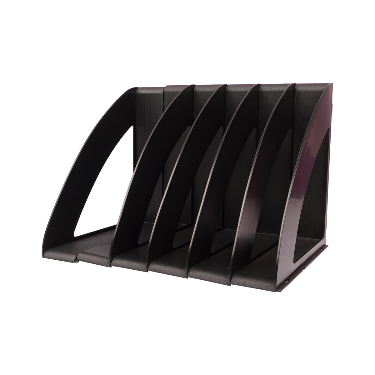 Solo Expandable Book Rack Set of 6 – Foldable Desk Organizer Black