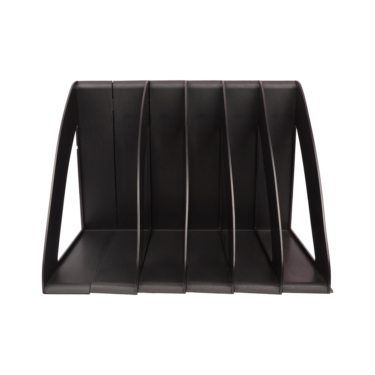 Solo Expandable Book Rack Set of 6 – Foldable Desk Organizer Black