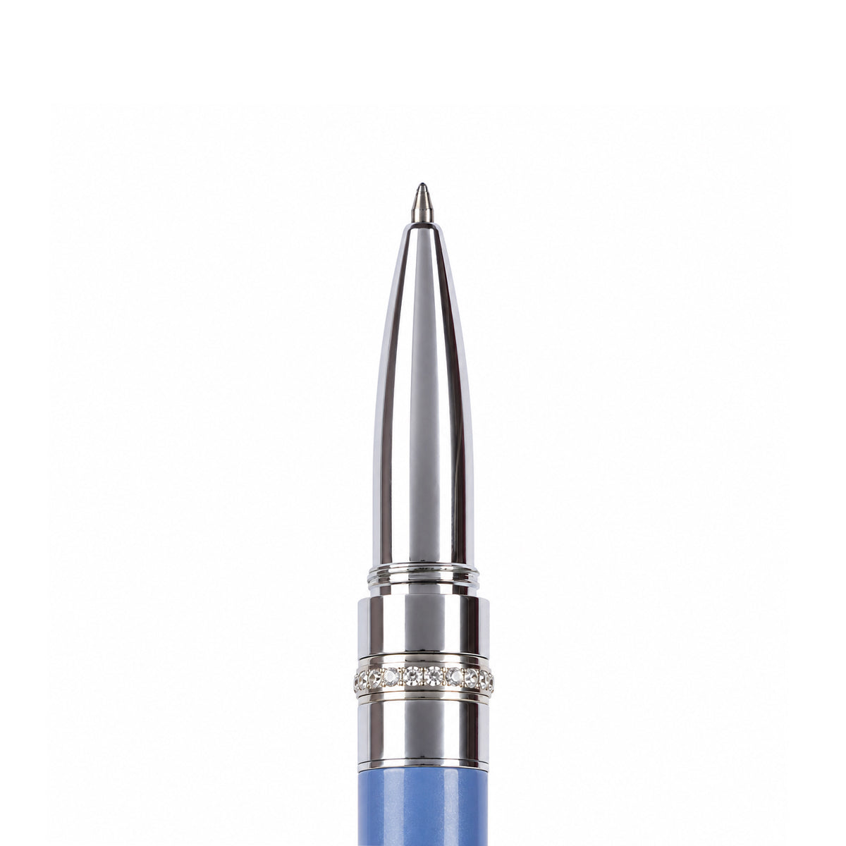 Hero HS200 Luxury Fancy Metal Ball Pen – Azul (Blue), 0.7mm Tip, Cap Type