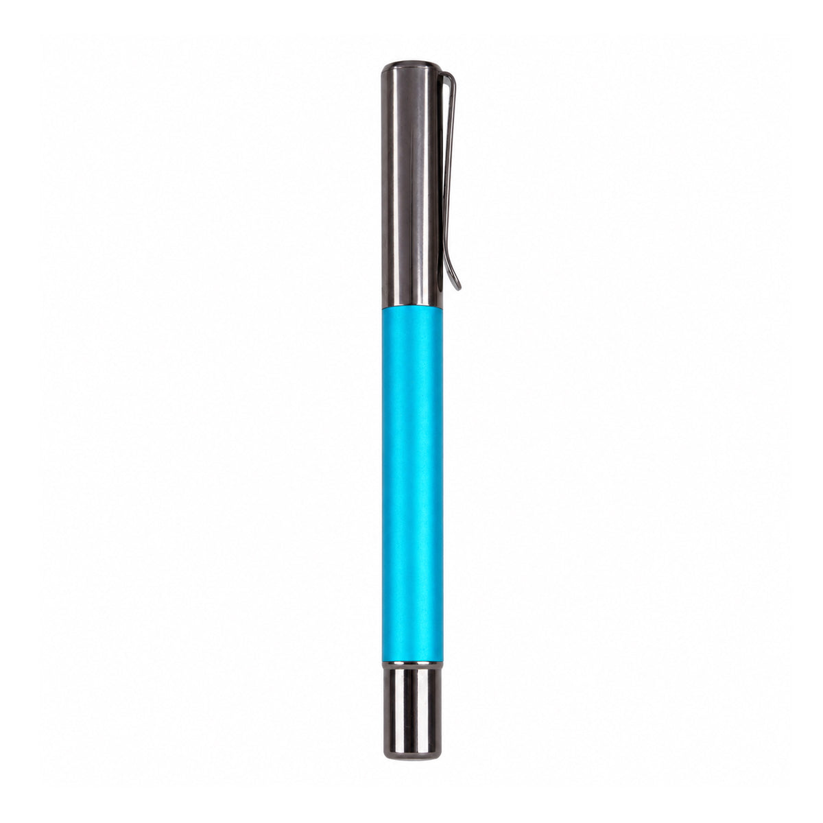 Monteverde Ritma Matte Blue Rollerball Pen – Glossy Grey Magnetic Cap, Solid Aluminium, Medium Tip